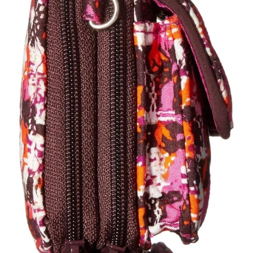 Vera Bradley Houndstooth Tweed Quilted RFID All & One Crossbody Bag Wristlet NEW